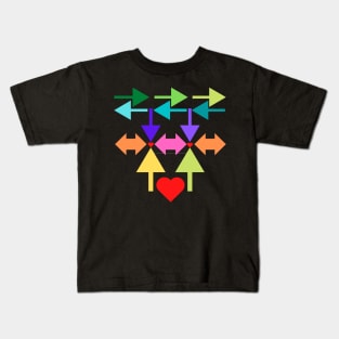Every Road Leads To The Heart Kids T-Shirt